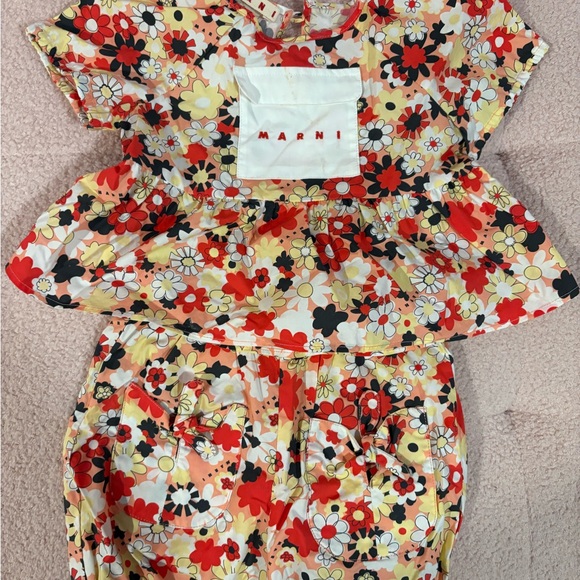 Marni Floral Baby Outfit